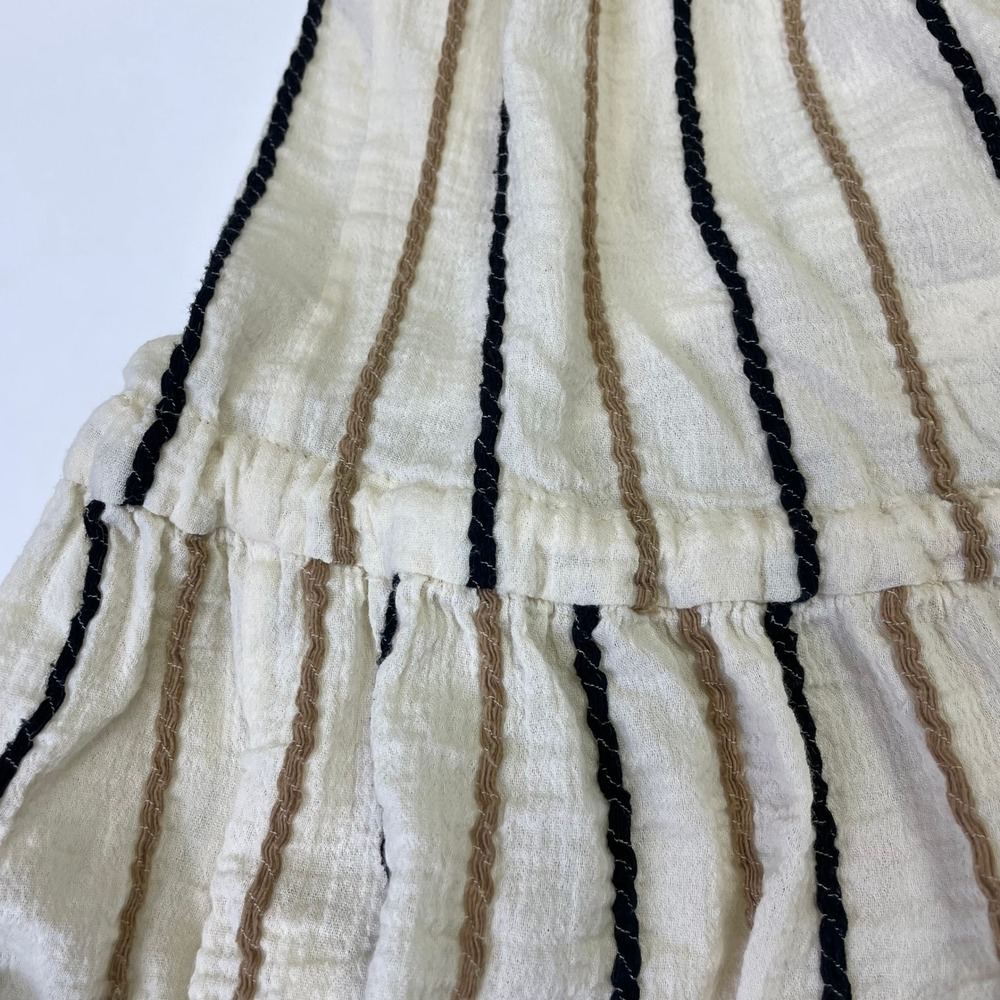Three Graces London Striped Cotton Midi Dress 10 Beach Resortwear EuroSummer - Picture 11 of 16